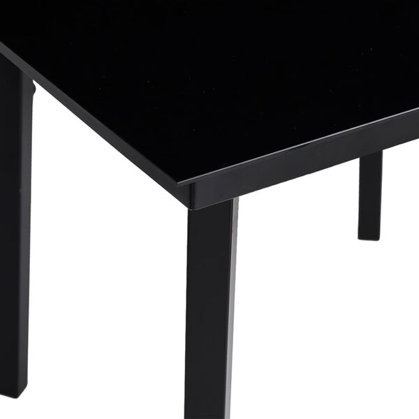 vidaXL 3 Piece Garden Dining Set Black