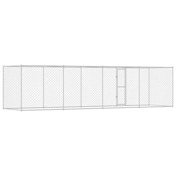 Dog Cage Silver 800 x 200 x 256 cm Galvanised Steel