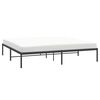 vidaXL Metal Bed Frame without Mattress Black 183x213cm