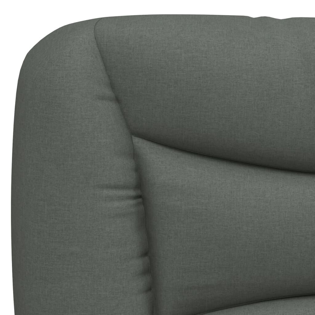vidaXL Headboard Cushion "Hvar" Dark Grey 100 cm Fabric