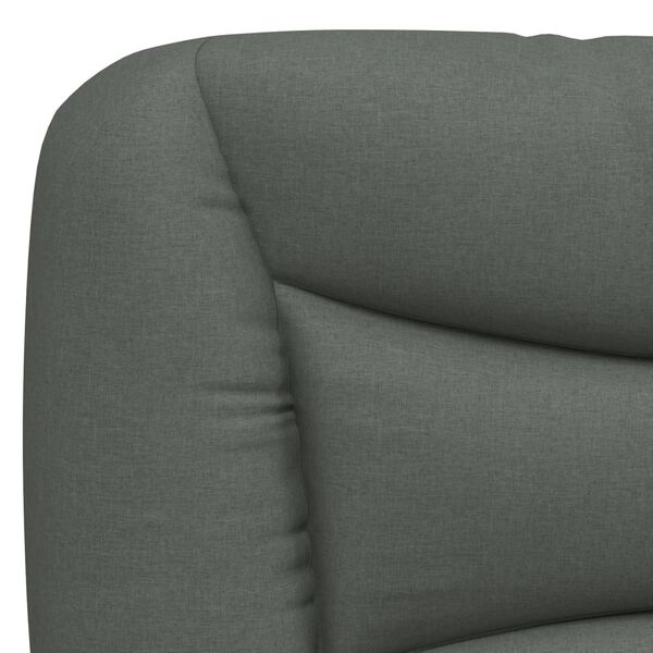 vidaXL Headboard Cushion "Hvar" Dark Grey 100 cm Fabric