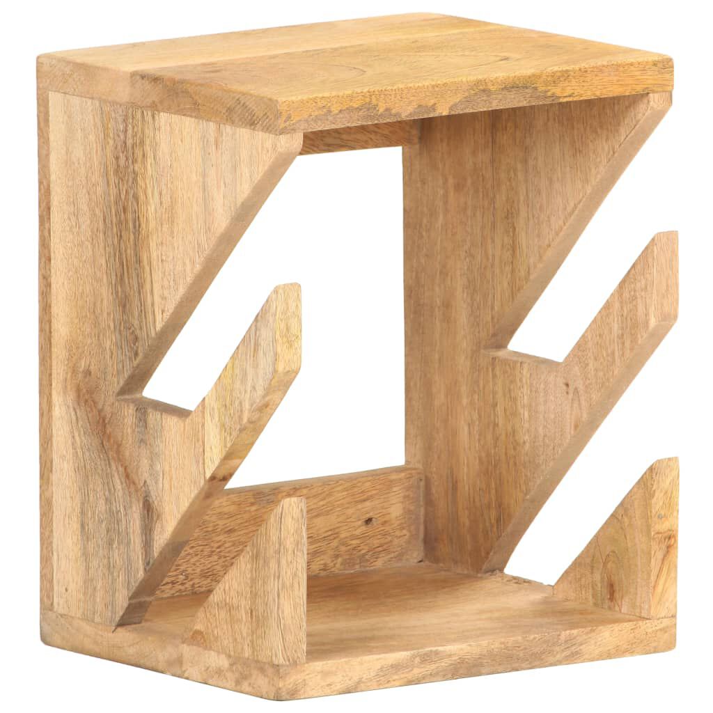 vidaXL Wall Mounted Skateboard Holder 25x20x30 cm Solid Mango Wood