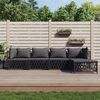 vidaXL 5 Piece Garden Lounge Set with Cushions Anthracite Steel