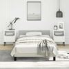 vidaXL Bed Frame without Mattress Light Grey 100x203 cm Velvet