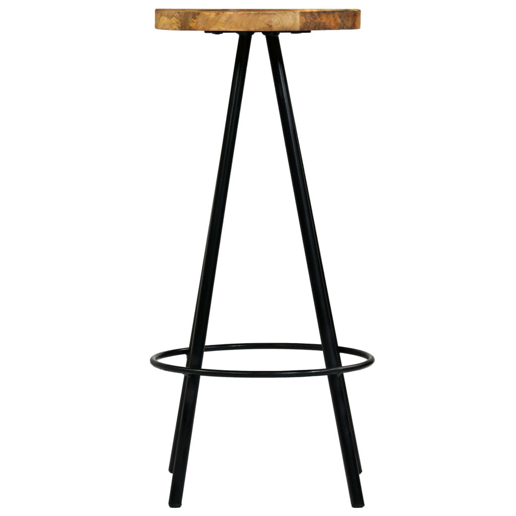 vidaXL Bar Chairs 2 pcs Solid Mango Wood