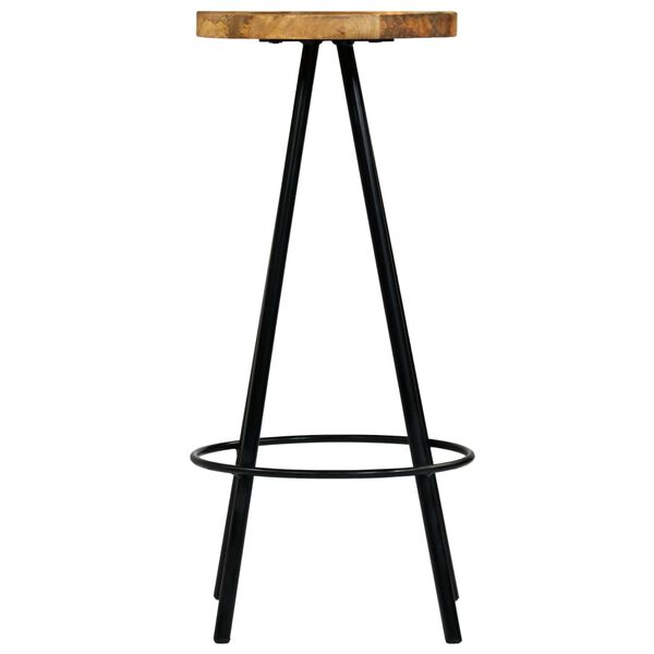 vidaXL Bar Chairs 2 pcs Solid Mango Wood