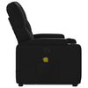 vidaXL Stand up Massage Recliner Chair Black Faux Leather