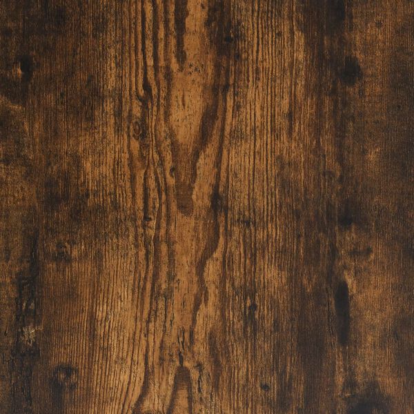 vidaXL Shoe Bench Smoked Oak 70x42.5x50 cm Engineered Wood