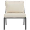 vidaXL Garden Chairs with Sand Cushions 2 pcs 60x74x79 cm Steel