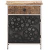 vidaXL Bedside Cabinet 40x30x50 cm Rough Mango Wood