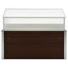 vidaXL Greenhouse Brown 100x100x85 cm Galvanised Steel