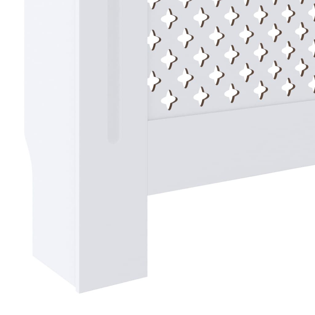 vidaXL MDF Radiator Cover White 205 cm