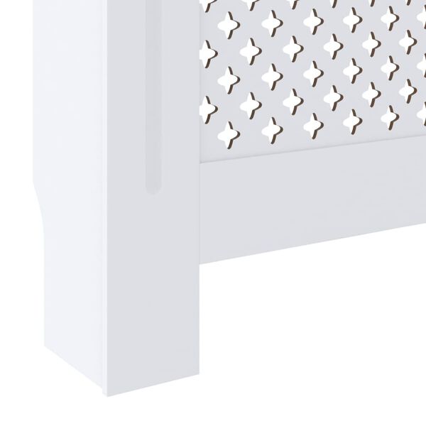 vidaXL MDF Radiator Cover White 205 cm
