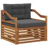 vidaXL Outdoor Sofa Set Solid Acacia Wood Natural