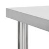 vidaXL Kitchen Work Table with Wheels 60x30x85 cm Stainless Steel