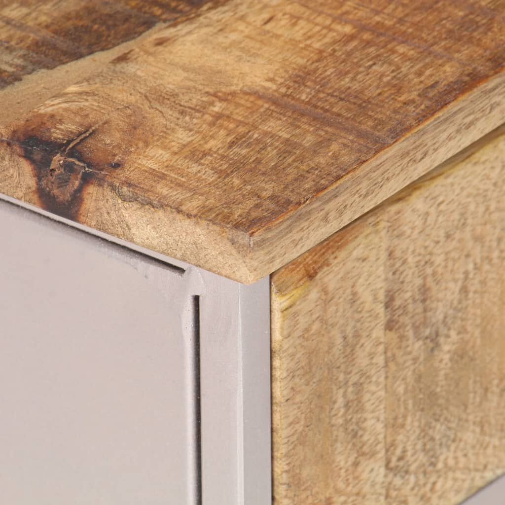 vidaXL Bedside Cabinet 40x30x50 cm Rough Mango Wood