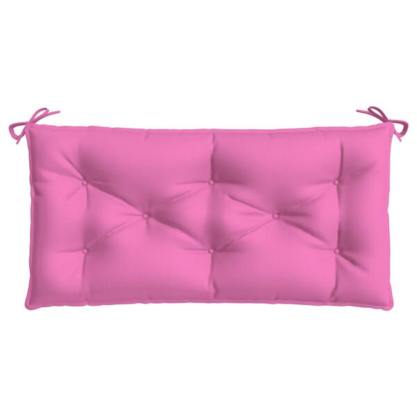 vidaXL Garden Bench Cushions 2pcs Pink 100x50x7cm Fabric