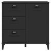 vidaXL Sideboard VIKEN Black 80x40x80 cm Engineered Wood
