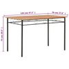 vidaXL Dining Table Brown 120x70x75 cm MDF