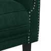 vidaXL Sofa Chair Dark Green Velvet
