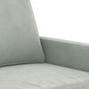 vidaXL 2-Seater Sofa Light Grey 120 cm Velvet