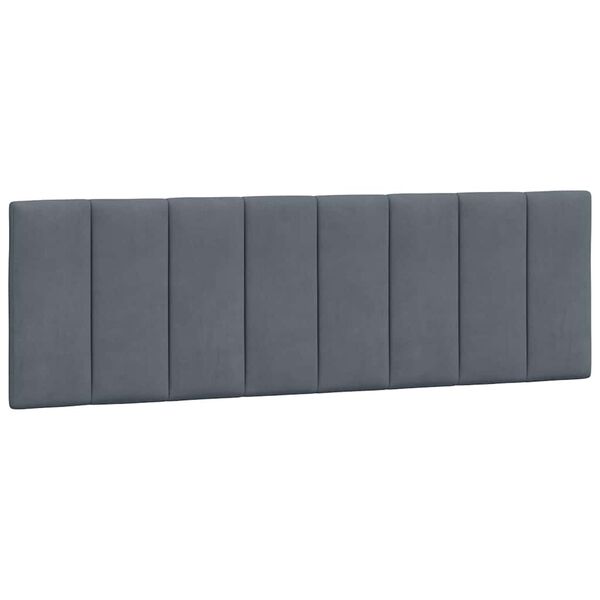 vidaXL Bed Frame without Mattress "Hanko" Dark Grey 152x203 cm Queen Velvet