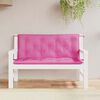 vidaXL Garden Bench Cushions 2pcs Pink 120x50x7cm Fabric