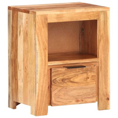 vidaXL Bedside Cabinet 40x30x50 cm Solid Acacia Wood