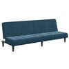 vidaXL 2-Seater Sofa Bed with Footstool Dark Green Velvet