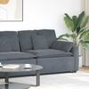 vidaXL Modular Sofa Armrest End Module with Cushions Dark Grey 100 cm