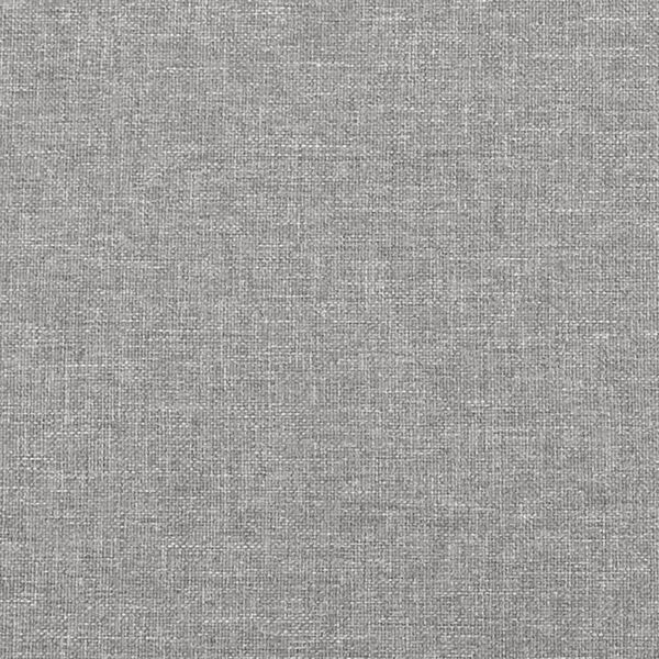 vidaXL Bed Frame without Mattress Light Grey Twin Fabric (US Only)