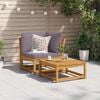vidaXL Garden Sofa Corner with Cushions 73x73x65 cm Solid Wood Acacia