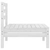 vidaXL Garden Middle Sofas 4 pcs White Solid Pinewood