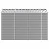 vidaXL Garden Shed Light Grey 191x300x198 cm Galvanised Steel