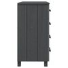 vidaXL Sideboard HAMAR Dark Grey 79x40x80 cm Solid Wood Pine