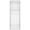 vidaXL Gabion Basket Post 50x50x140 cm Iron