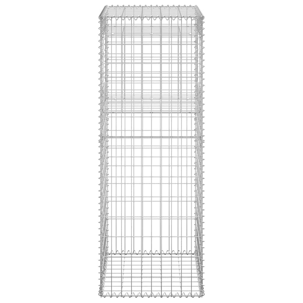 vidaXL Gabion Basket Post 50x50x140 cm Iron