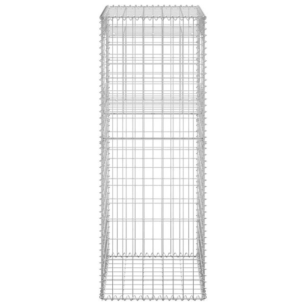 vidaXL Gabion Basket Post 50x50x140 cm Iron