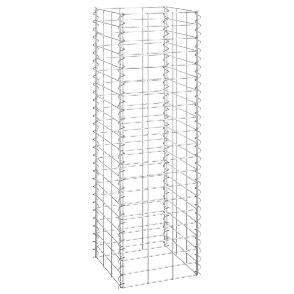 vidaXL Gabion Raised Beds 3 pcs 30x30x100 cm Iron