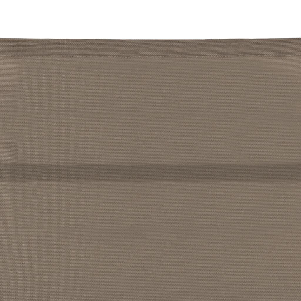 vidaXL Sun Lounger Textilene and Aluminium Taupe
