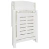 vidaXL Sun Lounger White Plastic