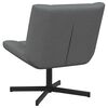 vidaXL Swivel Chair Manual Dark grey 63 x 75 x 76 cm Fabric