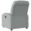 vidaXL Electric Massage Recliner Chair Light Grey Fabric