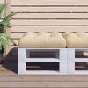 vidaXL Pallet Cushion Beige 50x50x12 cm Fabric