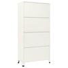 vidaXL Locker Cabinet Grey and Blue 90x40x180 cm Steel
