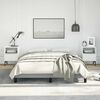 vidaXL Bed Frame without Mattress Light Grey 137x190 cm Full Fabric