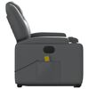 vidaXL Electric Stand up Massage Recliner Chair Grey Faux Leather