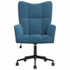 vidaXL Relaxing Chair Blue Velvet