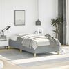 vidaXL Bed Frame without Mattress Light Grey 100x203 cm Fabric