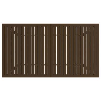 vidaXL Garden Table Brown 140x80x72 cm Steel